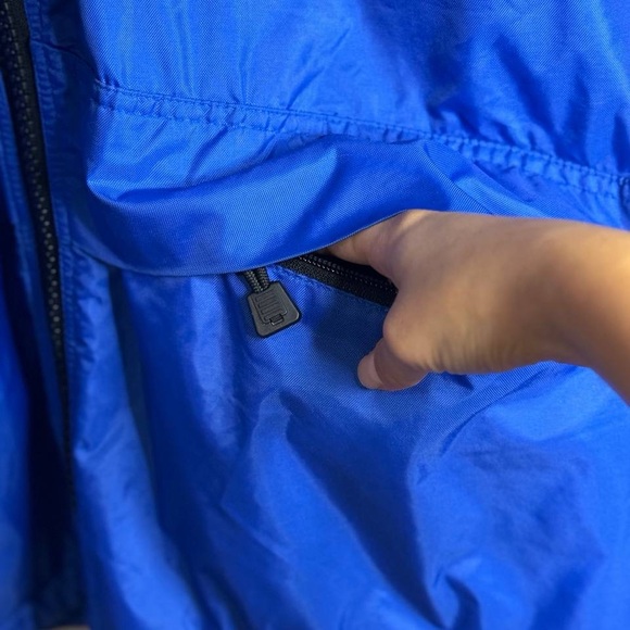 Vtg Timberland Nylon Jacket Coat Waterproof Fleece Lined Mens S Blue Green - Picture 6 of 15